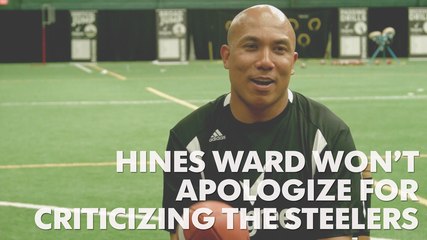 Hines Ward won't back down from criticism of Steelers