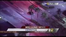 Southern California Police Pursuit Stolen Black BMW (KABC)