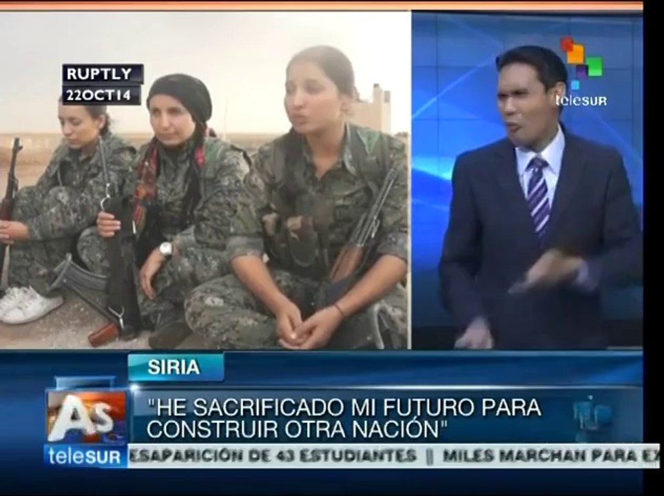 Siria: mujeres kurdas de Kobane luchan contra Estado Islámico