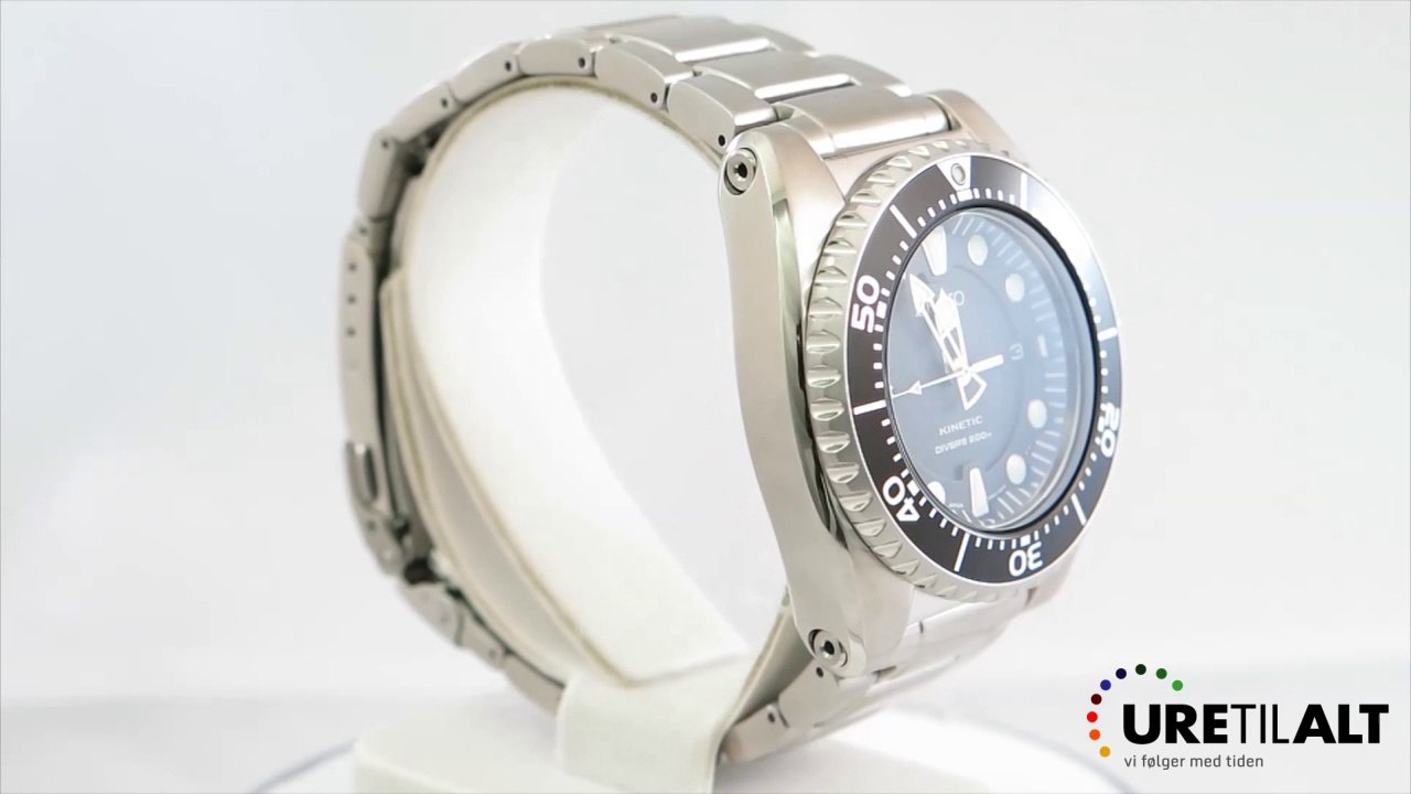 SKA371P1 - Klassisk Seiko dykkerur med stållænke