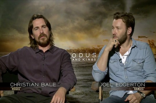 Exodus : Gods and Kings - Interview Christian Bale et Joel Edgerton (VO)
