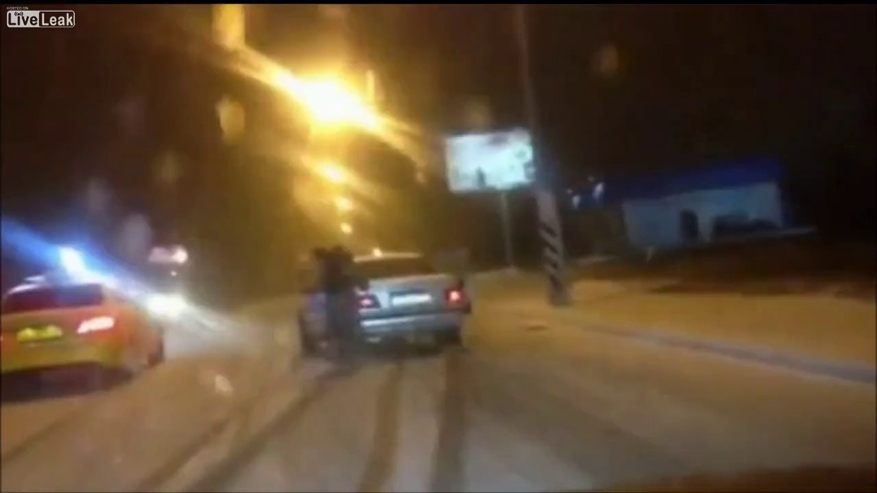 Icy roads, bald tires - No problem