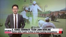 S.Korea lawn bowling team dominates APG