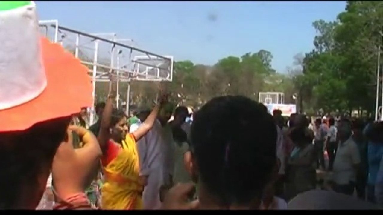 Breaking News or Promo of Upcoming Documentary on India's Holi festival-Shantiniketan's  Basanta Utsav depicts the word UNITY!