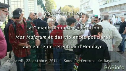La Cimade dénonce l'opération Mos Majorum et des violences policières au centre de rétention d'Hendaye