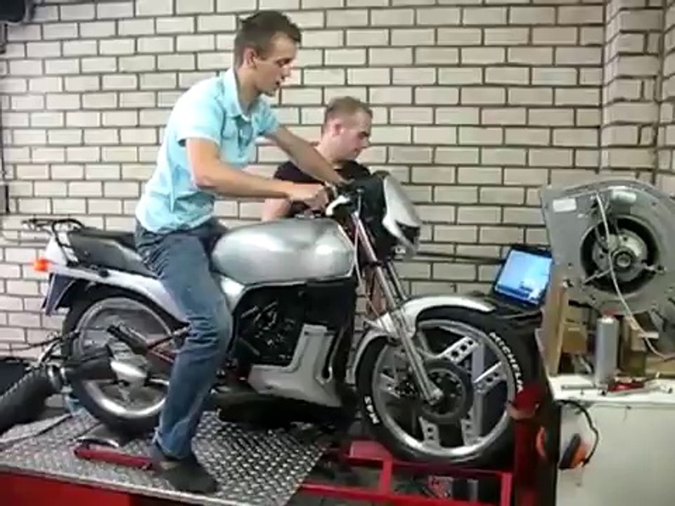 honda mbx 90cc malossi testbank J.S.T. 2e run