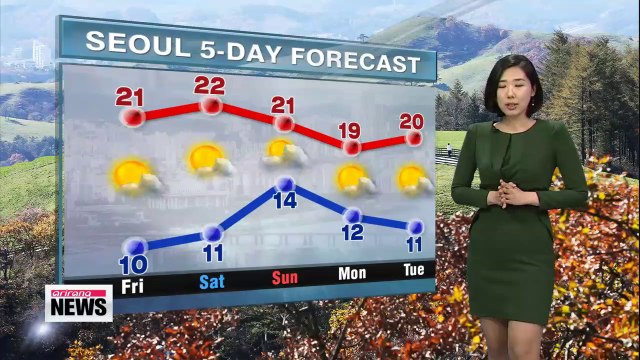 Chilliest morning of the season, autumn sun boosts up the highs in the afternoon