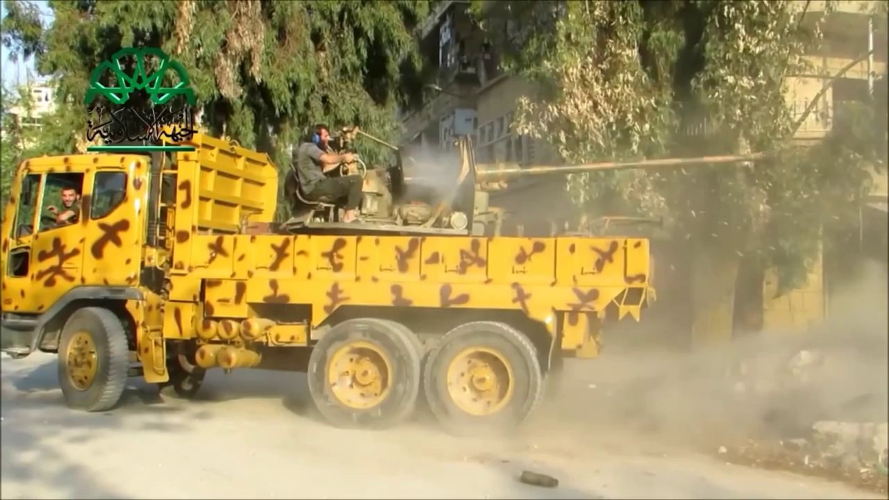 Sniper Position Pounded With S-60 Anti-Aircraft Gun