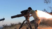 Syrian Rebels Eliminate A Syrian Army Tank With TOW Missile