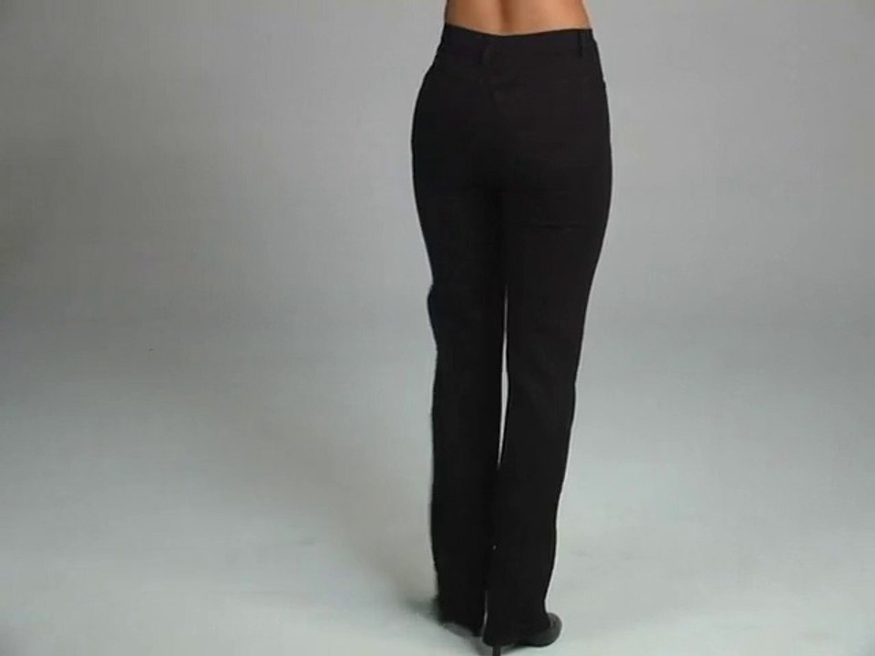 NYDJ Marilyn Straight Leg Classic Overdye Black - Robecart.com Free Shipping BOTH Ways