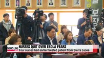 Four Korea-based nurses quit over Ebola concerns