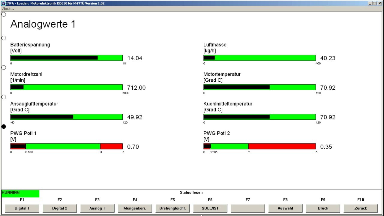 INPA Fahrt E46 320d 150PS