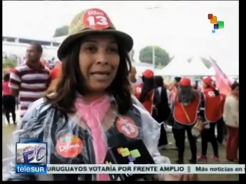 Brasil: suburbios de Sao Paulo apoyan a Dilma Rousseff