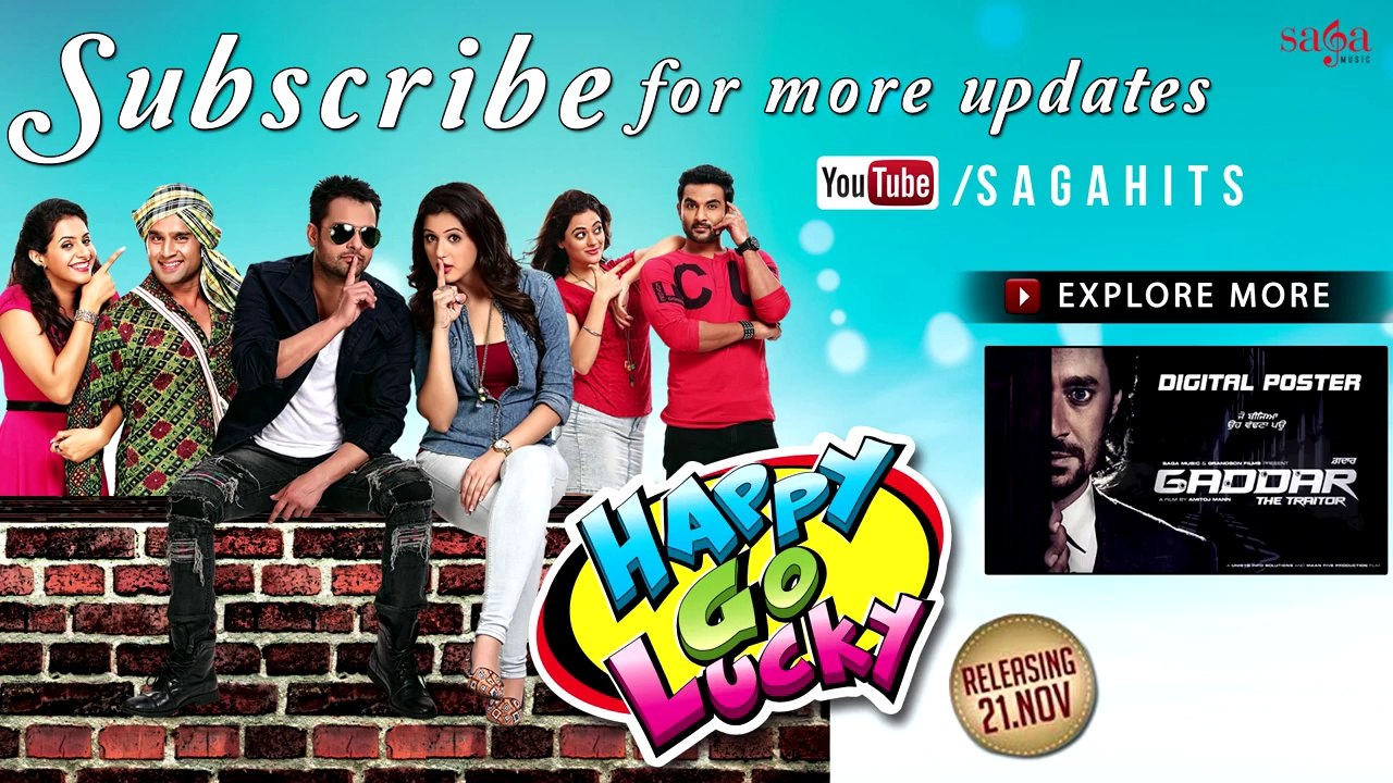 HAPPY GO LUCKY - Official Trailer - Amrinder Gill_ Harish Verma - New Punjabi Movies 2014 - YouTube