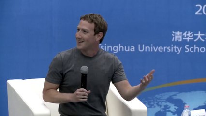 Mark Zuckerberg parle - plutôt bien - mandarin à Pékin