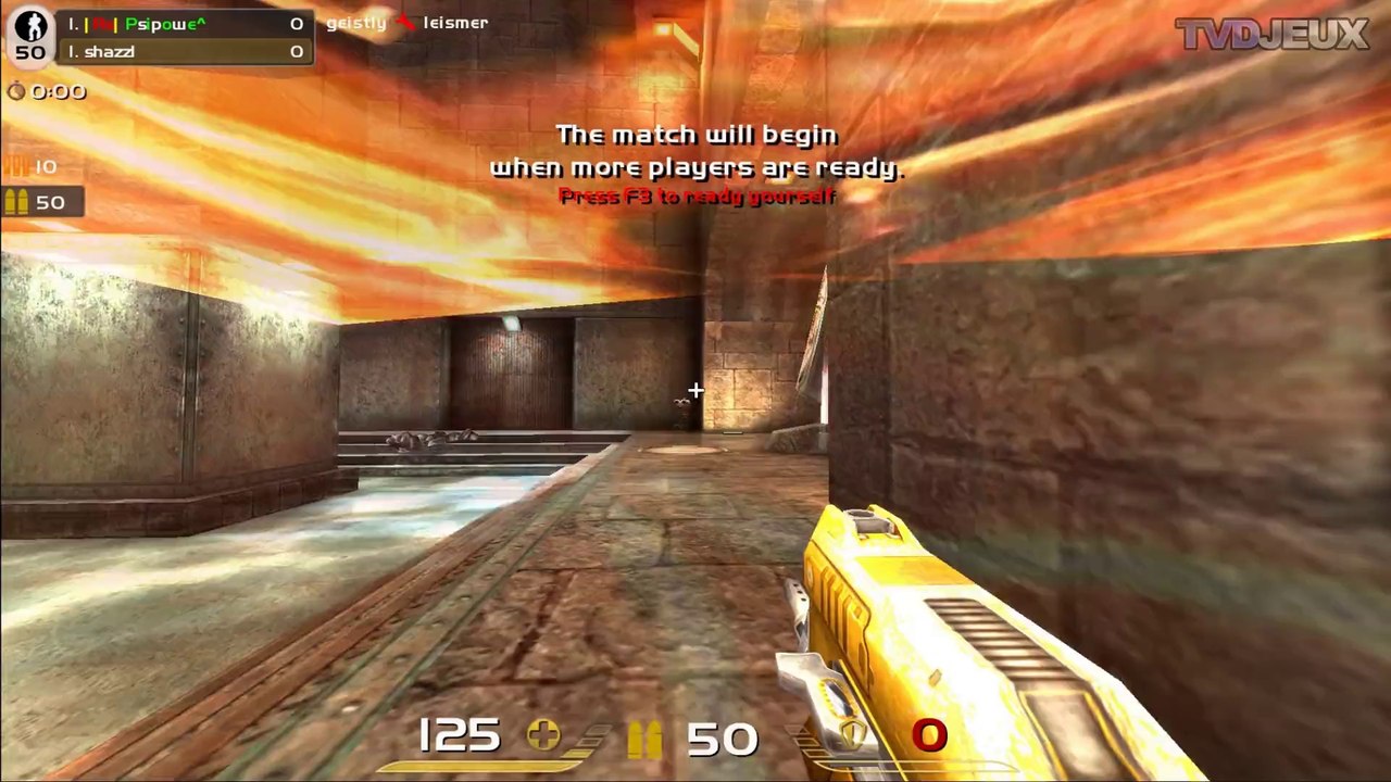 Le point sur TVDJEUX sur un fond de Quake Live