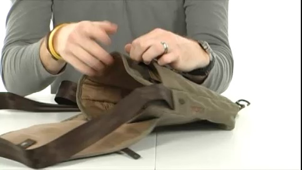 Tumi T-Tech Icon - Lewis Small Flap Cross Body Khaki Waxed-Cotton Canvas - Robecart.com Free Shipping BOTH Ways