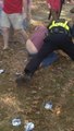 So crazy fight between 2 University fraternity and a cop!
