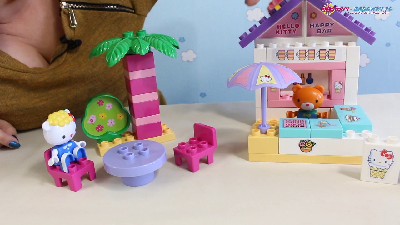 Strandbar / Bar na Plaży z Ogródkiem - Hello Kitty - Klocki PlayBig - Smoby - 57029 - Recenzja