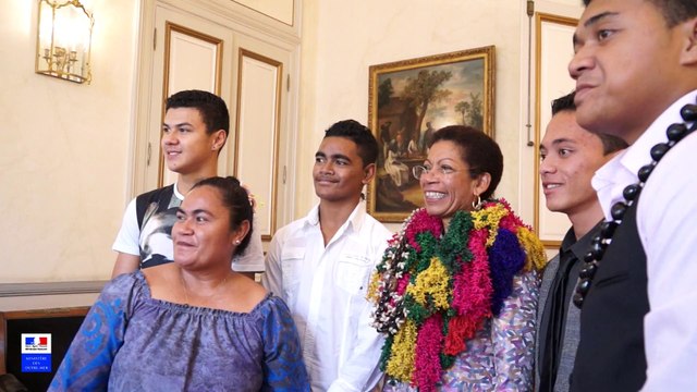 La ministre des Outre-mer a reçu une classe de lycéens de Wallis-et-Futuna dans le cadre des cordées de la réussite éducatives