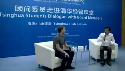 De passage en Chine, Mark Zuckerberg parle mandarin