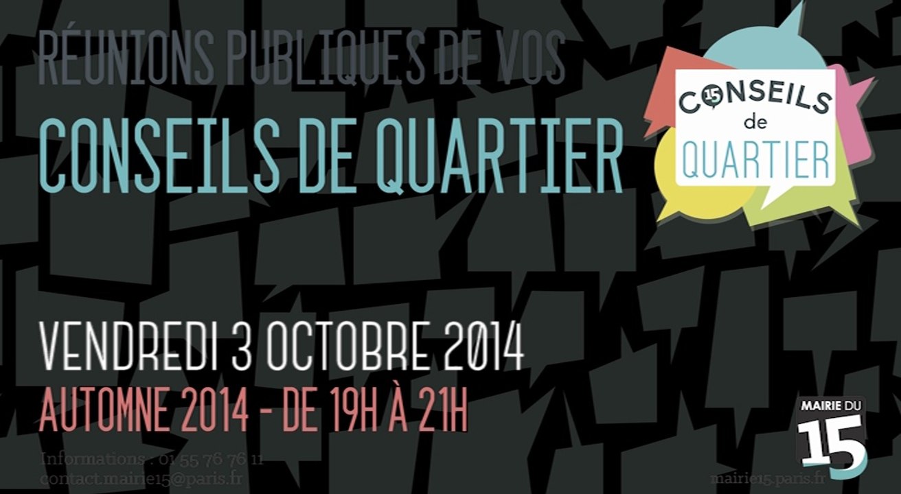 Conseil de Quartier du 03 Octobre 2014