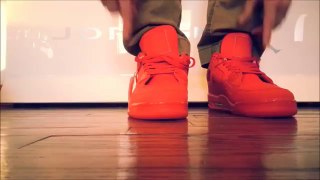 2014 Air Jordan Retro 4 IV Red October sneakers ON Feet review