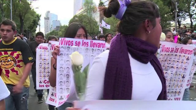 Tens of thousands protest in Mexico over missing students