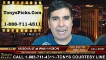 Washington Huskies vs. Arizona St Sun Devils Free Pick Prediction NCAA College Football Updated Odds Preview 10-25-2014