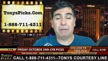 Friday Night Free College Football Picks Predictions Betting Preview Odds 10-24-2014