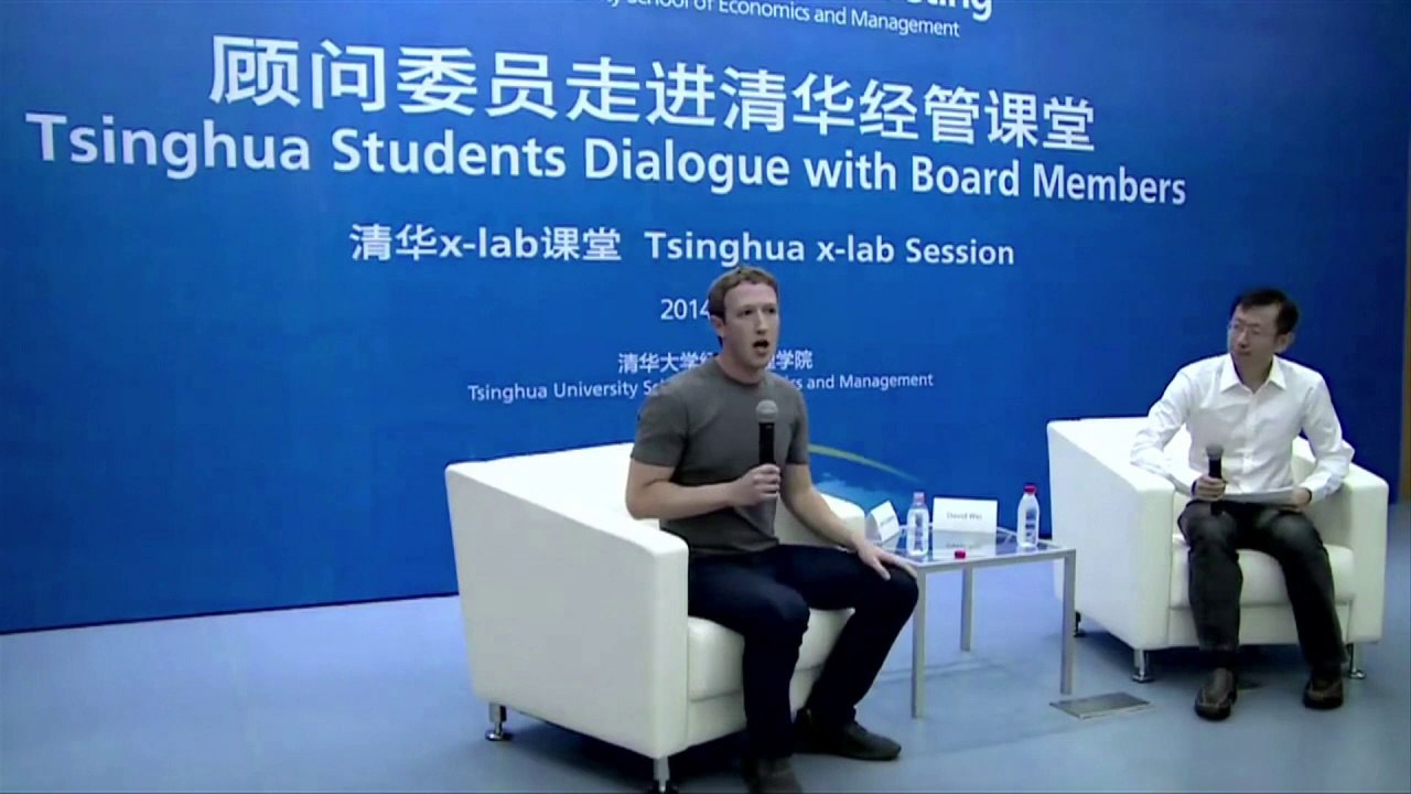 Mark Zuckerberg spricht in China Mandarin