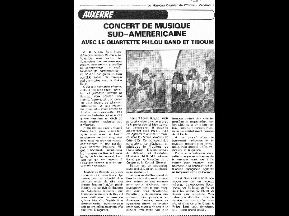 Concert Philou quartet MJC Auxerre 81