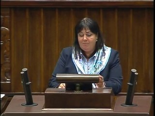Poseł Ewa Wolak - Wystąpienie z dnia 22 pa�dziernika 2014 roku.