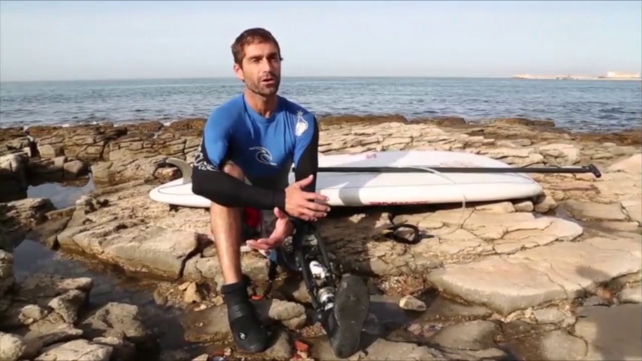Handicapé, Eric Dargent surfe pourtant au plus haut-niveau