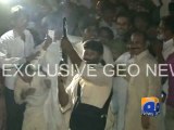 Aerial firing by PMLN supporters (PP162) - Geo Reports - 23 Oct 2014