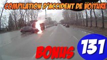 Compilation d'accident de voiture n°131   Bonus / Car crash compilation #131