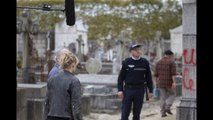 Claire Borotra en tournage à Nantes pour France 3