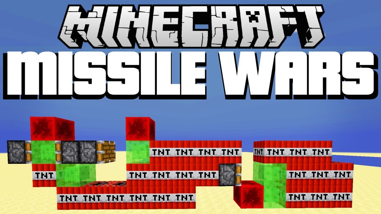 MISSILE WARS Minecraft 1.8.1 TNT Mini Game Play by Nik Nikam