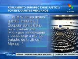 Inaceptable, la desaparición de estudiantes mexicanos: eurodiputados