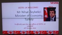 Ekonomi Bakanı Nihat Zeybekçi Londra?da Vestel?in Yeni Binasının Açılışını Yaptı