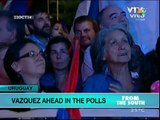 Uruguay Broad Front candidate Vazquez leads polls with 44%