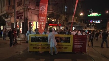 Sağlık Çalışanlarından Kobani'ye Destek Yürüyüşü