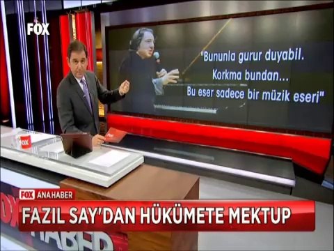 Fazıl Say'dan Hükümete mektup Bununla gurur duyabil Korkma bundan