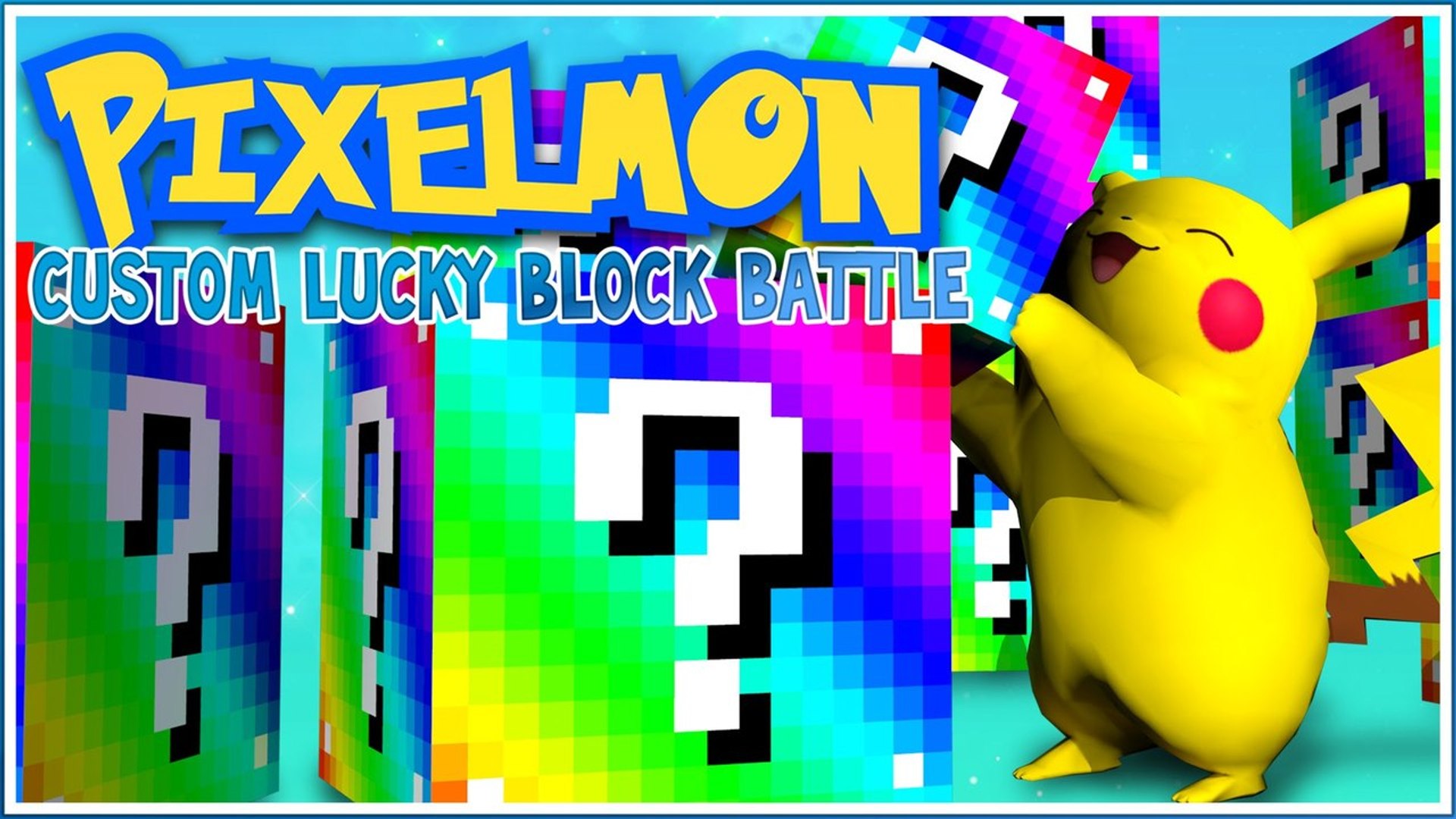 PIXELMON Lucky Block Challenge, Minecraft - Pixelmon Mod Battle