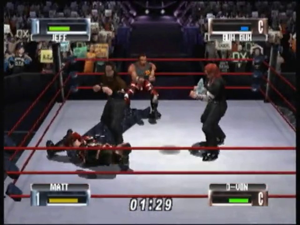 N64 - WWE No Mercy - Ladder Match - Hardy Boyz vs Dudley Boyz