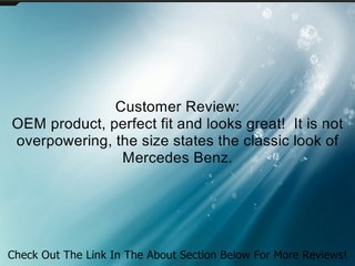 Genuine OE Mercedes-Benz - BQ631-00-05 - 2" Tow Hitch Cover Review