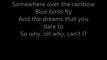 Israel Kamakawiwo'ole - Somewhere Over the Rainbow (with lyrics)