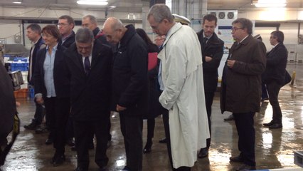 Le secrétaire d'Etat à la Pêche au Guivinec