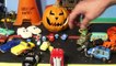 Pixar Cars Halloween Party in Radiator Springs with Play Doh Surprise Pumpkin Eggs and Lightning McQ