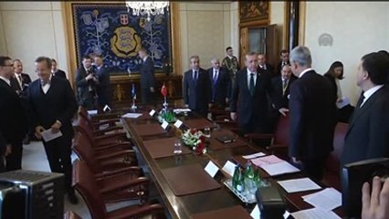 Cumhurbaşkanı Erdoğan ve Ilves - Heyetlerarası Görüşme